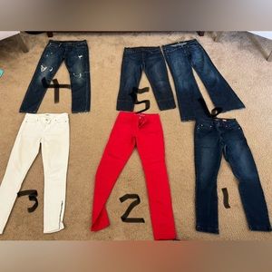 6 Pairs of Women’s Jeans